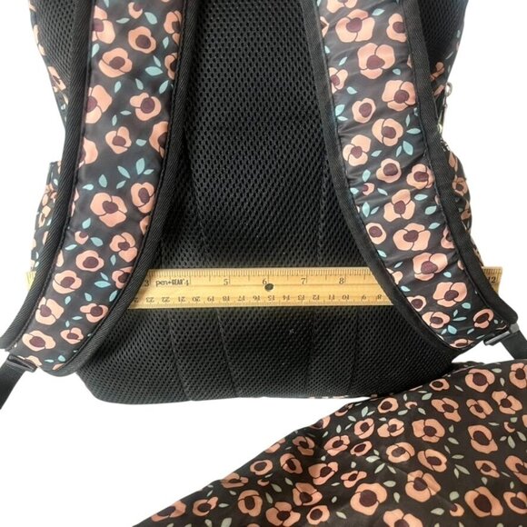 Hadaki Eco-Friendly Vegan Tennis Backpack With Ditty Bag Pink Floral Print - Picture 6 of 9